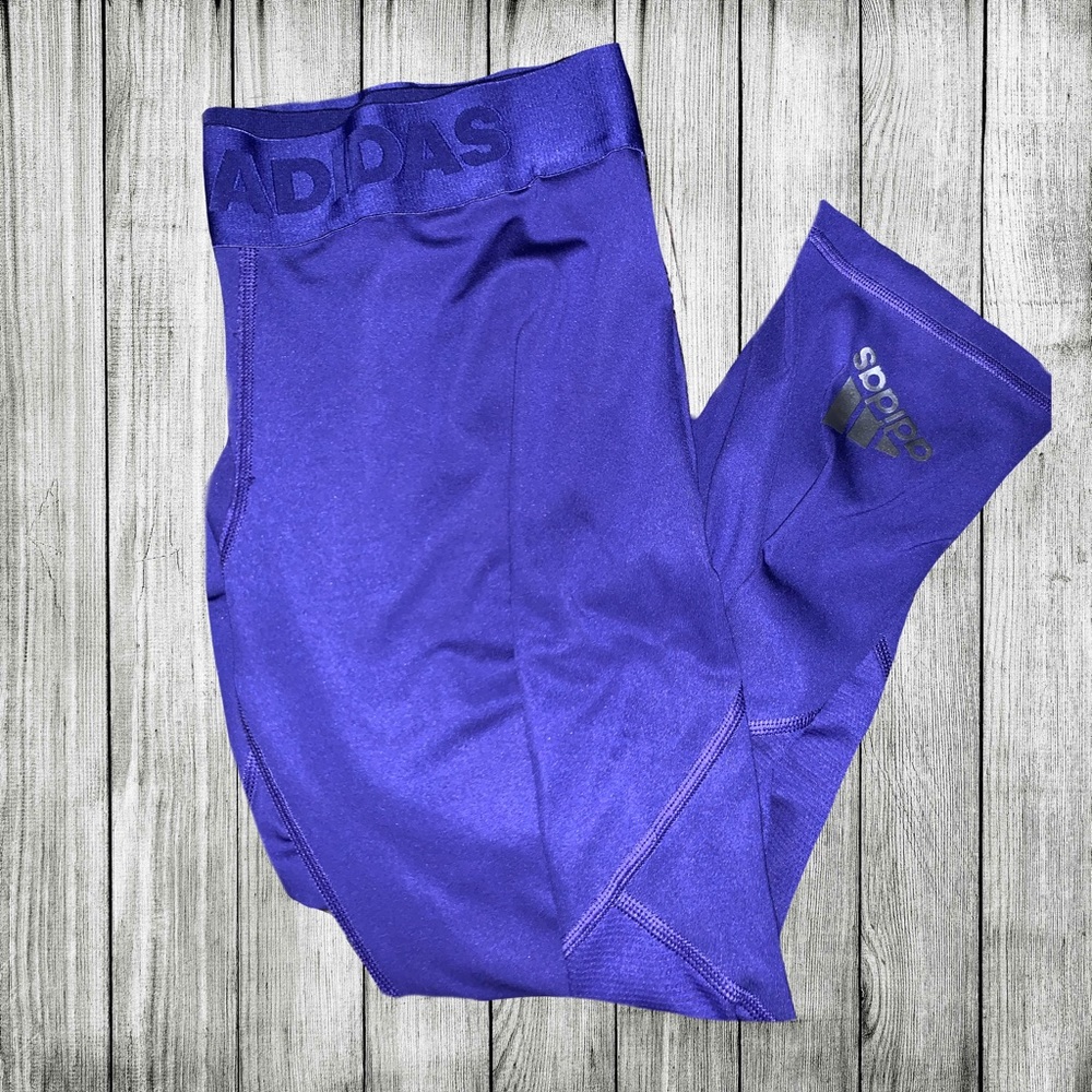 Blue Adidas Capri Leggings